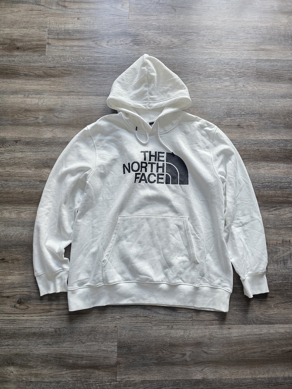The North Face Men's White Hoodie Size XXL
